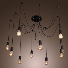 Kroonluchter Vintage Design Lampen Inbegrepen Living 10 Lampen Hanglamp