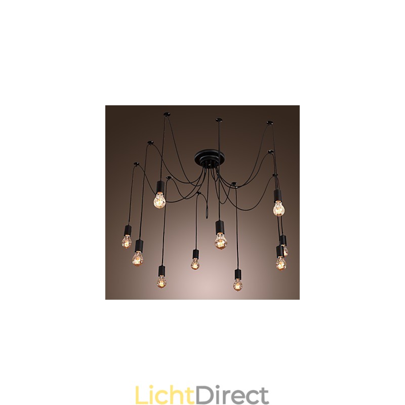 Kroonluchter Vintage Design Lampen Inbegrepen Living 10 Lampen Hanglamp