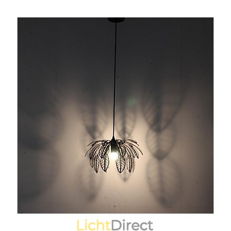 Eenvoudige retro enkelvoudige bladvormige ijzeren kroonluchter