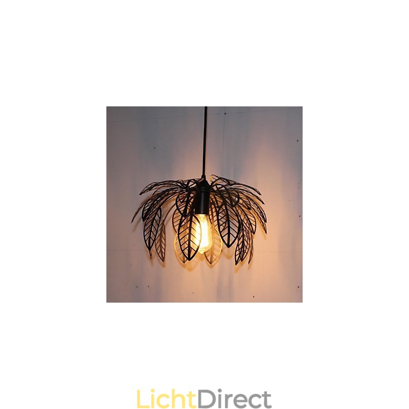 Eenvoudige retro enkelvoudige bladvormige ijzeren kroonluchter