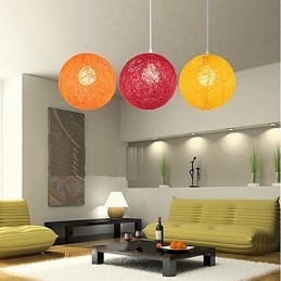 CreatiefAmerikaans Landelijk Creatief Cany Art Kleur Hanglamp En Bolvormige Lamp Licht