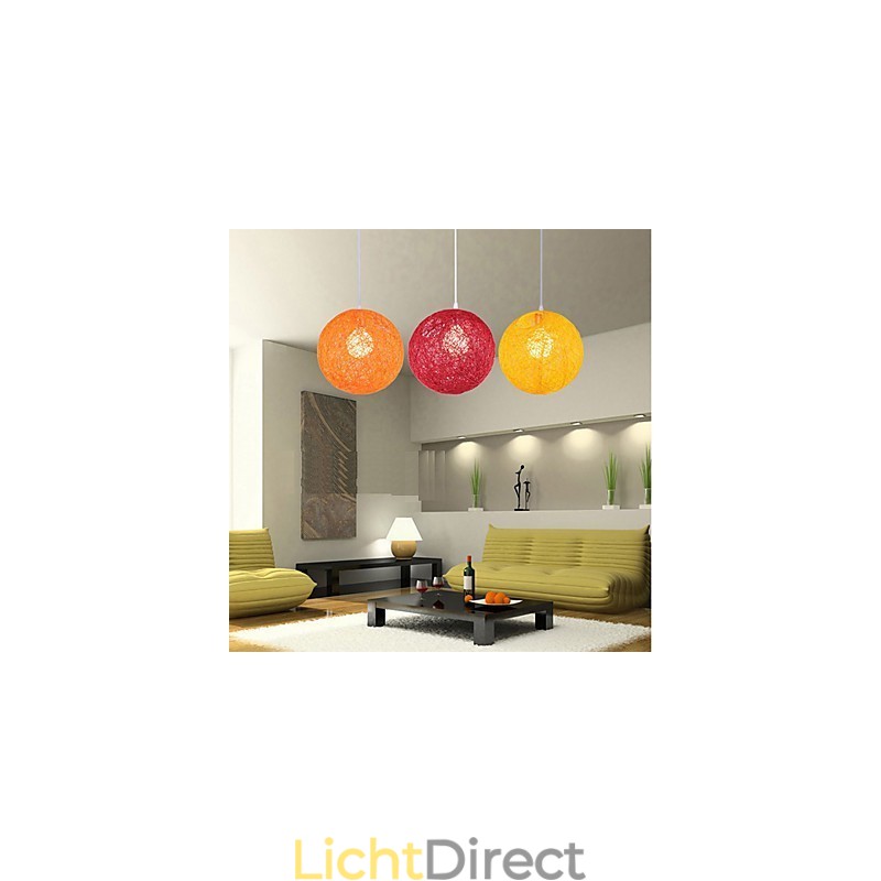 CreatiefAmerikaans Landelijk Creatief Cany Art Kleur Hanglamp En Bolvormige Lamp Licht