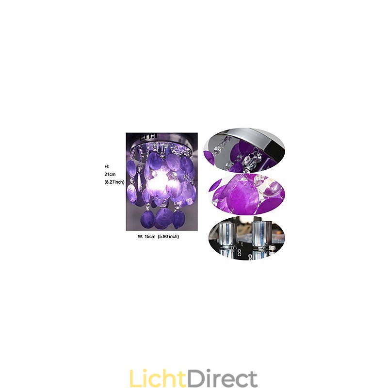Moderne, eigentijdse mini-stijl chromen hanglamp