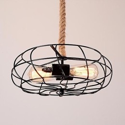 Vintage Amerikaanse ijzeren touw creatieve industriële ventilator kroonluchter