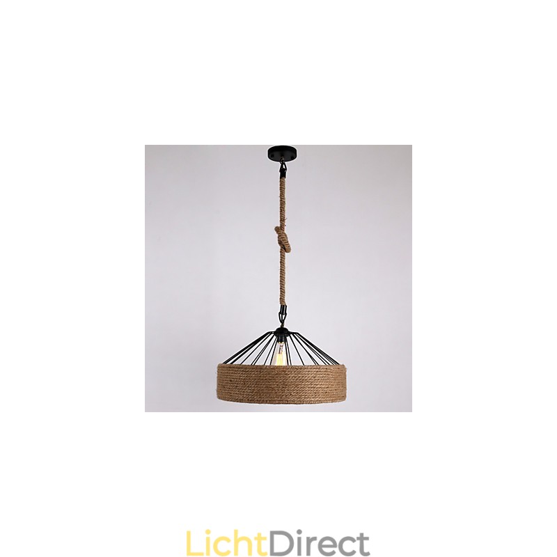 1 Lichte touw hanglamp mini stijl moderne eigentijdse landelijke stijl