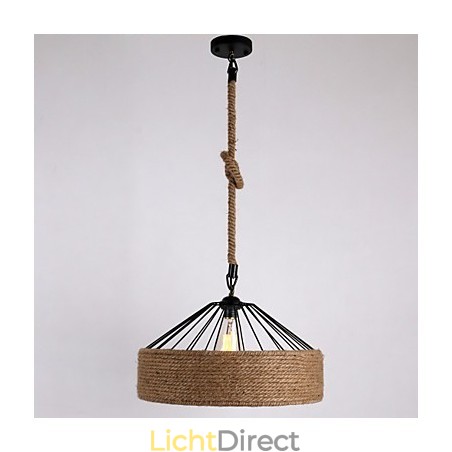 1 Lichte touw hanglamp mini stijl moderne eigentijdse landelijke stijl 1 Lichte touw hanglamp mini stijl moderne eigentijdse landelijke stijl