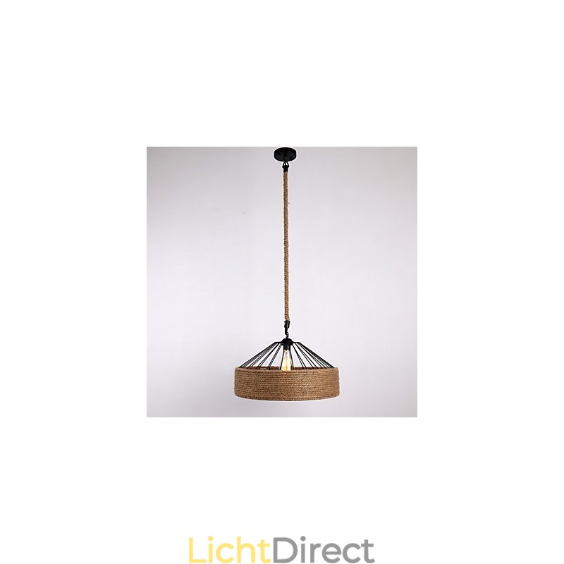 1 Lichte touw hanglamp mini stijl moderne eigentijdse landelijke stijl