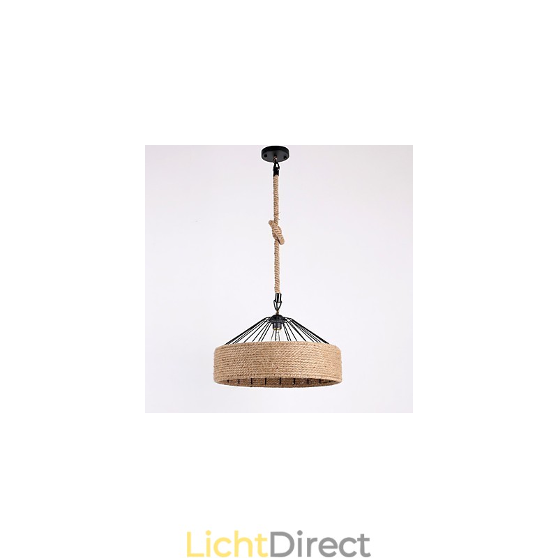1 Lichte touw hanglamp mini stijl moderne eigentijdse landelijke stijl