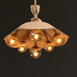 Landelijke Schilderij Metalen Kroonluchter Hanglamp Slaapkamer