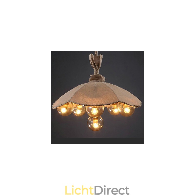 Landelijke Schilderij Metalen Kroonluchter Hanglamp Slaapkamer