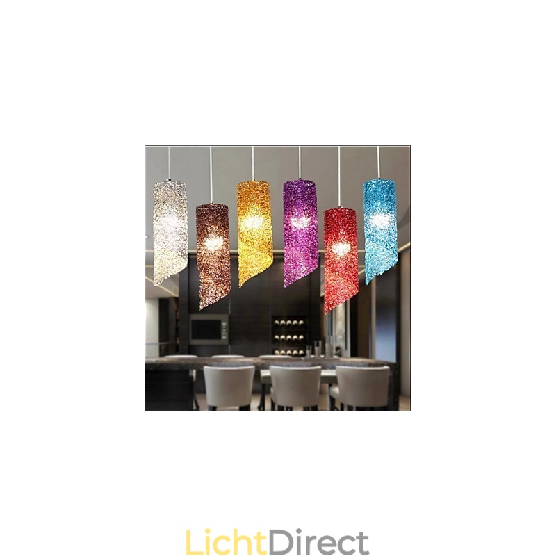 Enkele kop cilindrische ronde lange aluminium cilinder creatieve lampen