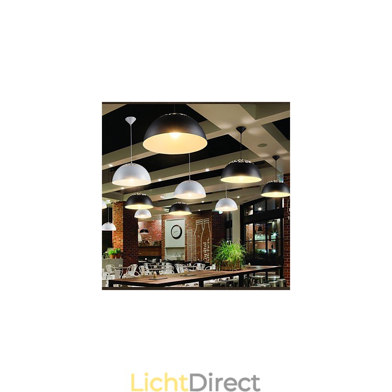 Vintage Stijl Minimalistische 1 Lichts Hanglamp met Gesneden Kap Hanglamp