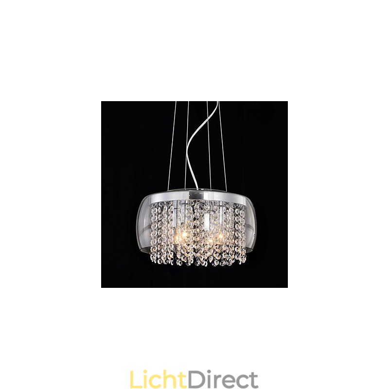 Moderne eigentijdse Drum Crystal Mini-stijl schilderij hanglamp