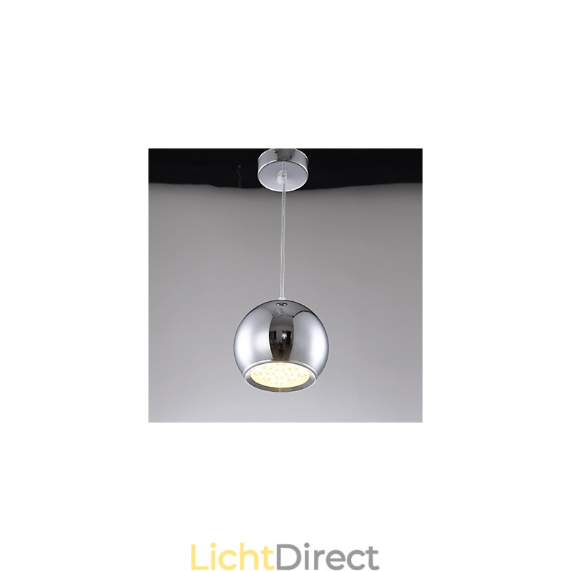 Moderne, eigentijdse Globe-gegalvaniseerde metalen hanglamp