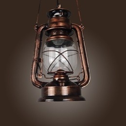 Country Lantern Mini Stijl Bronzen Hanglamp
