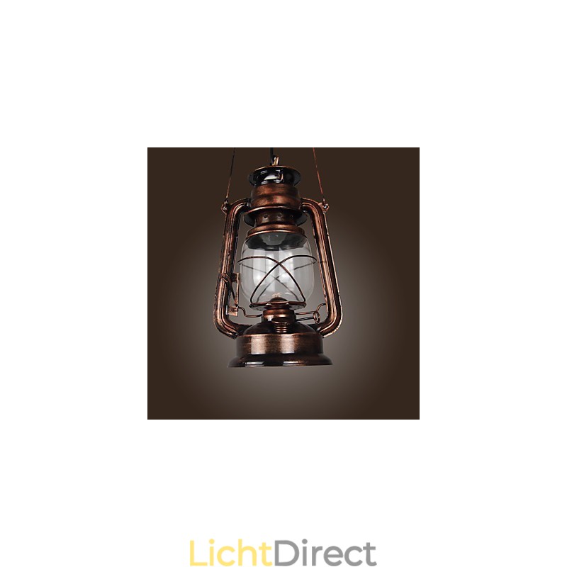 Country Lantern Mini Stijl Bronzen Hanglamp
