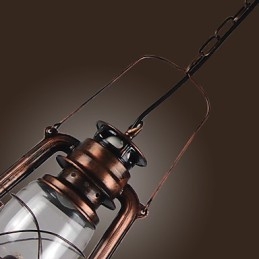 Country Lantern Mini Stijl Bronzen Hanglamp