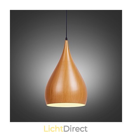 Retro hanglamp houtnerf metaal café hanglampen Retro hanglamp houtnerf metaal café hanglampen