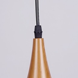 Retro hanglamp houtnerf metaal café hanglampen