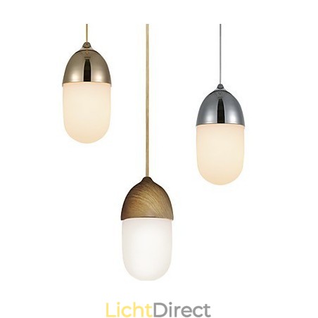Mini Acorn Hanglamp 1 Licht Moderne Eenvoud Gouden Chroom Houten Kleur Afwerking Koolstofstaal & Glas Hanglamp Mini Acorn Hanglamp 1 Licht Moderne Eenvoud Gouden Chroom Houten Kleur Afwerking Koolstofstaal & Glas Hanglamp