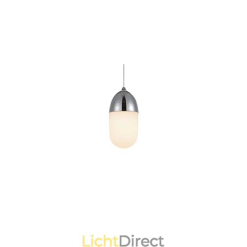 Mini Acorn Hanglamp 1 Licht Moderne Eenvoud Gouden Chroom Houten Kleur Afwerking Koolstofstaal & Glas Hanglamp