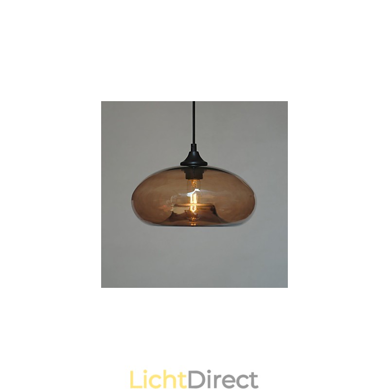 Moderne karakteristieke hanglamp met 1 licht en transparante kap