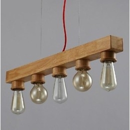 Moderne eigentijdse traditionele klassieke mini-stijl schilderij houten bamboe hanglamp
