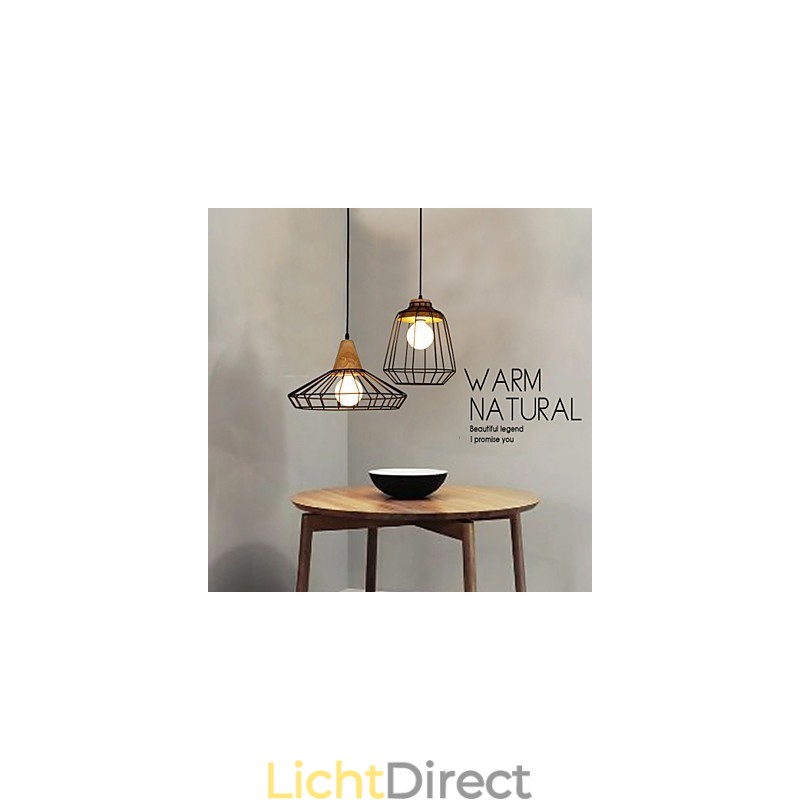 Nordic creatieve smeedijzeren kroonluchter café retro net hanglamp