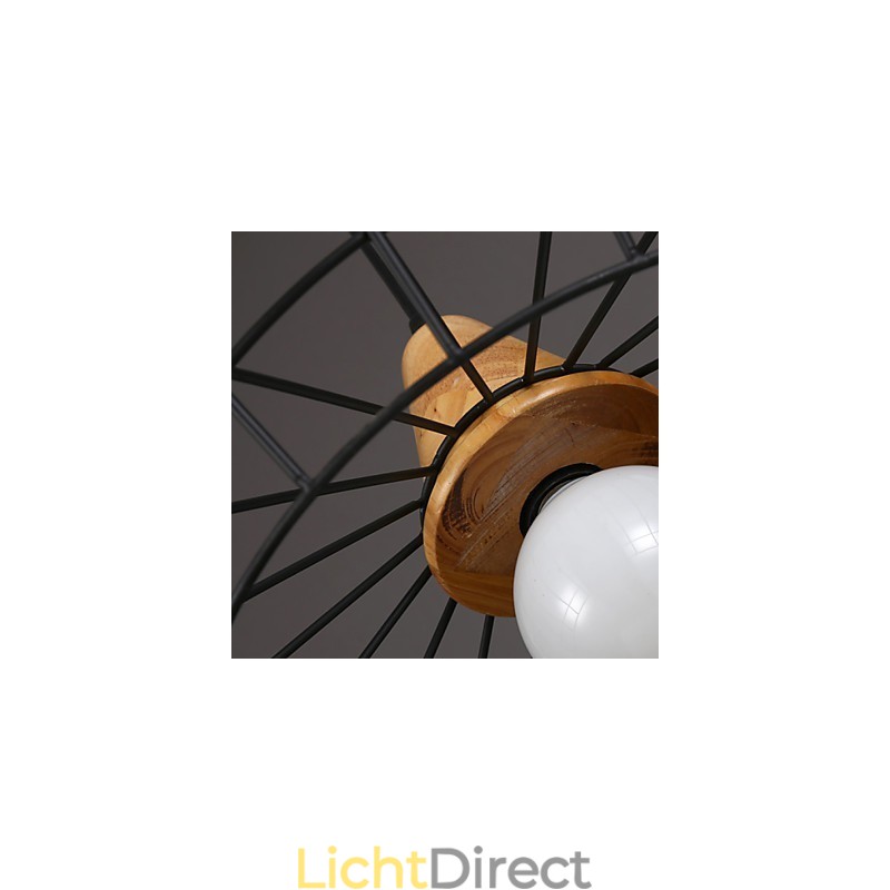 Nordic creatieve smeedijzeren kroonluchter café retro net hanglamp