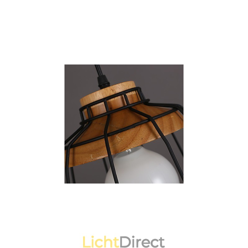 Nordic creatieve smeedijzeren kroonluchter café retro net hanglamp