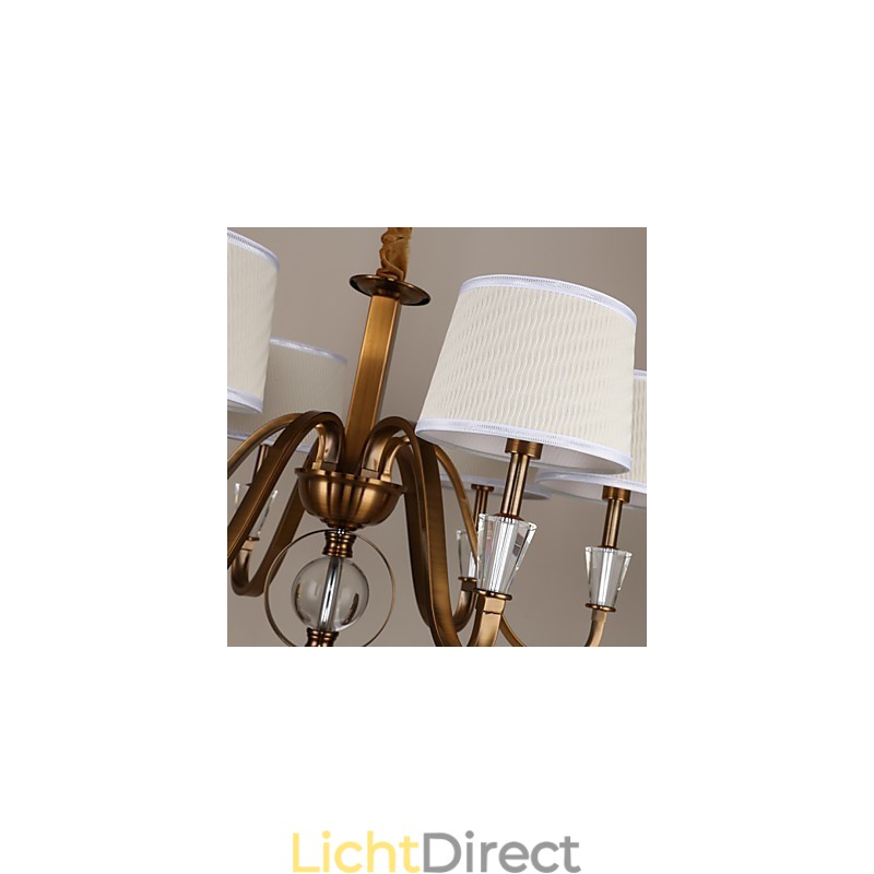 Rustieke Lodge Vintage Kristal Mini Stijl Gegalvaniseerde Metalen Kroonluchter