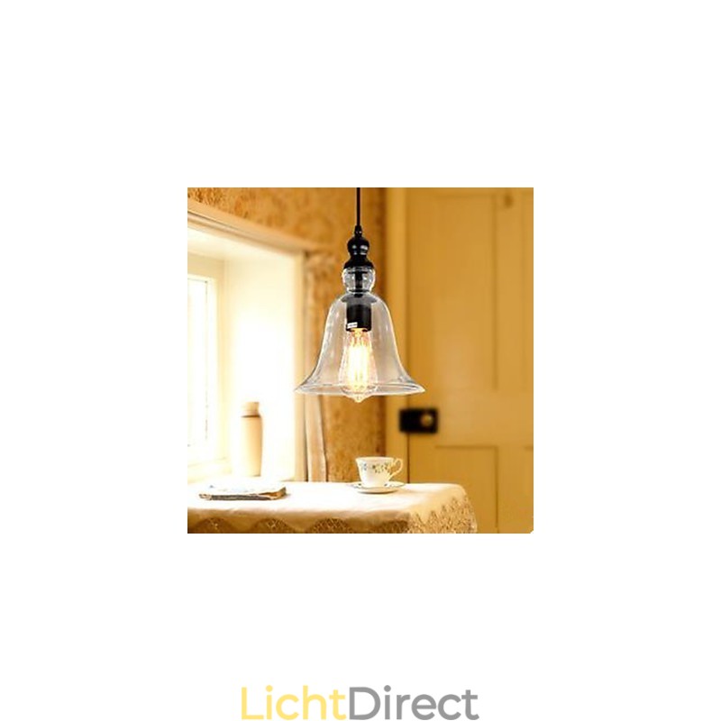 Europese gecontracteerde loft glazen kroonluchter bel