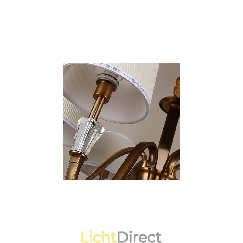 Rustieke Lodge Vintage Kristal Mini Stijl Gegalvaniseerde Metalen Kroonluchter