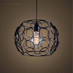 Creatieve gecontracteerde Noordse smeedijzeren glazen enkele kop hanglamp