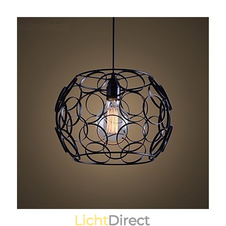 Creatieve gecontracteerde Noordse smeedijzeren glazen enkele kop hanglamp Creatieve gecontracteerde Noordse smeedijzeren glazen enkele kop hanglamp