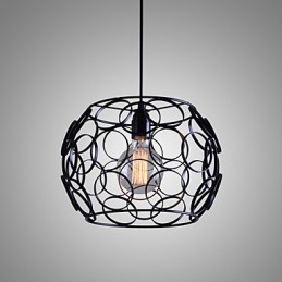 Creatieve gecontracteerde Noordse smeedijzeren glazen enkele kop hanglamp