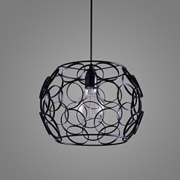 Creatieve gecontracteerde Noordse smeedijzeren glazen enkele kop hanglamp