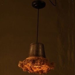 Maak de oude kroonluchter touw creatief