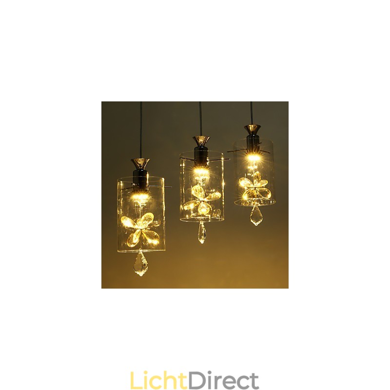 Moderne eigentijdse kristal andere glazen hanglamp