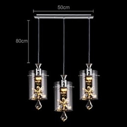 Moderne eigentijdse kristal andere glazen hanglamp