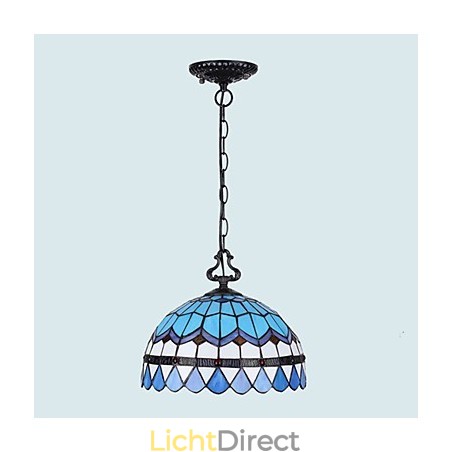 Europese landelijke creatieve kunsten Gebrandschilderde kroonluchter Herstellen van oude manieren Lamp Licht