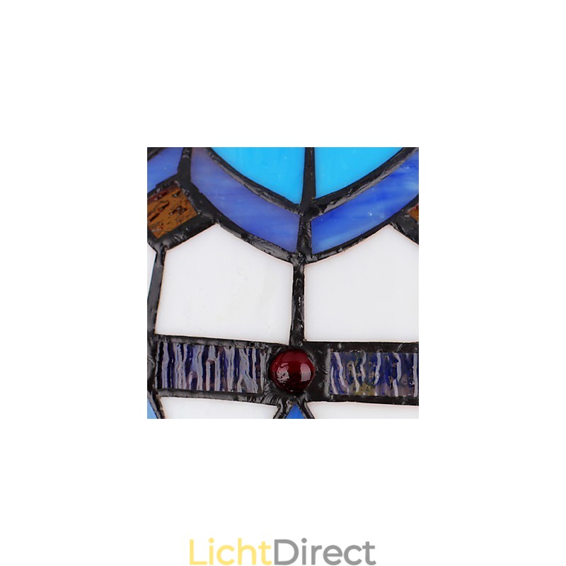 Europese landelijke creatieve kunsten Gebrandschilderde kroonluchter Herstellen van oude manieren Lamp Licht