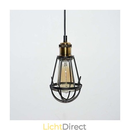 LOFT Lamp Vintage Hanglamp Edison Lamp Zwart IJzeren Metalen Kooi Lampenkap Warehouse Stijl Verlichtingsarmatuur LOFT Lamp Vintage Hanglamp Edison Lamp Zwart IJzeren Metalen Kooi Lampenkap Warehouse Stijl Verlichtingsarmatuur