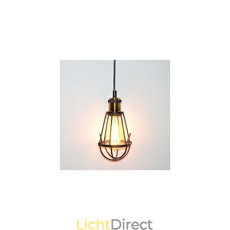 LOFT Lamp Vintage Hanglamp Edison Lamp Zwart IJzeren Metalen Kooi Lampenkap Warehouse Stijl Verlichtingsarmatuur