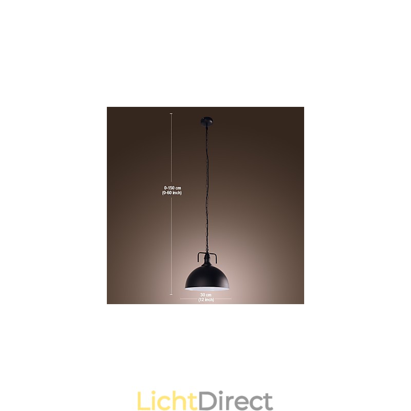 Traditionele klassieke retro kom mini-stijl schilderij hanglamp