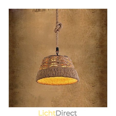 Loft Industrieel Wind Creatief Nordic Hennep Touw Maaltijden Kroonluchter Lamp Loft Industrieel Wind Creatief Nordic Hennep Touw Maaltijden Kroonluchter Lamp