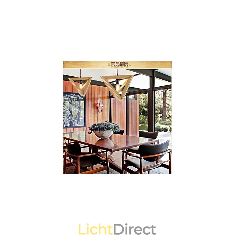 Moderne houten hanglamp Eenvoudige hanglampen Café hanglamp