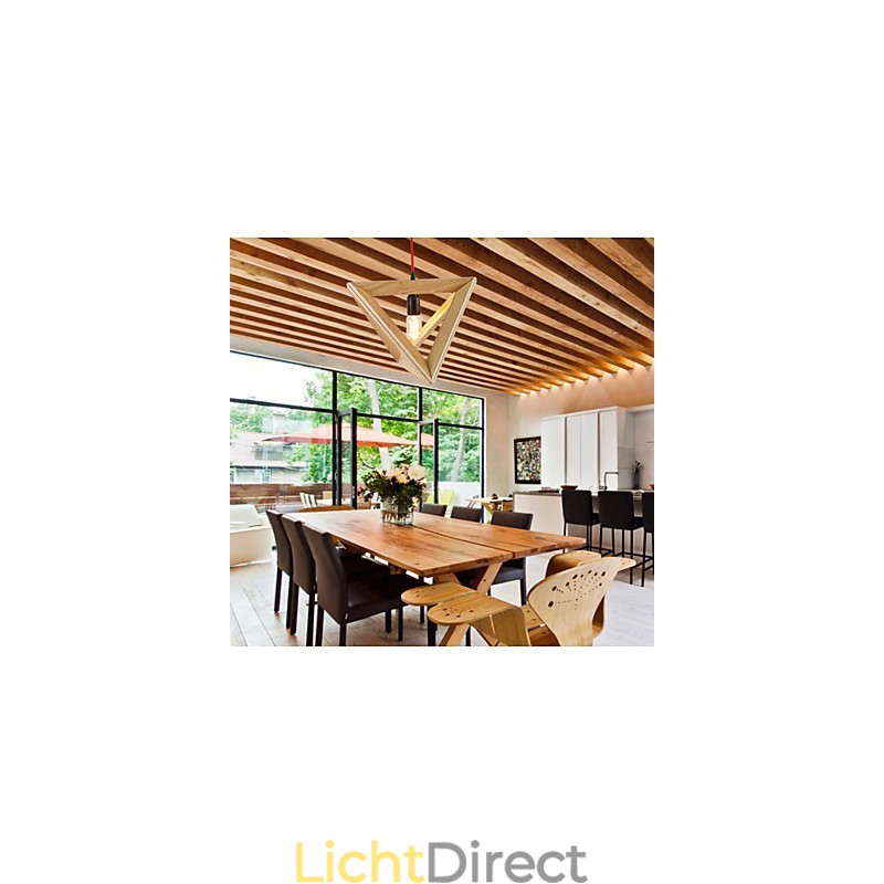 Moderne houten hanglamp Eenvoudige hanglampen Café hanglamp