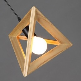 Moderne houten hanglamp Eenvoudige hanglampen Café hanglamp