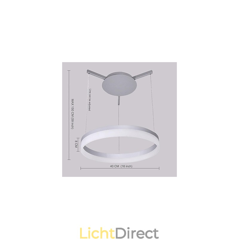 Moderne eigentijdse andere metalen hanglamp